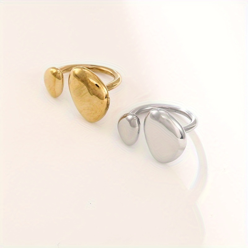 Titanium Steel Fashionable Open Ring for Women