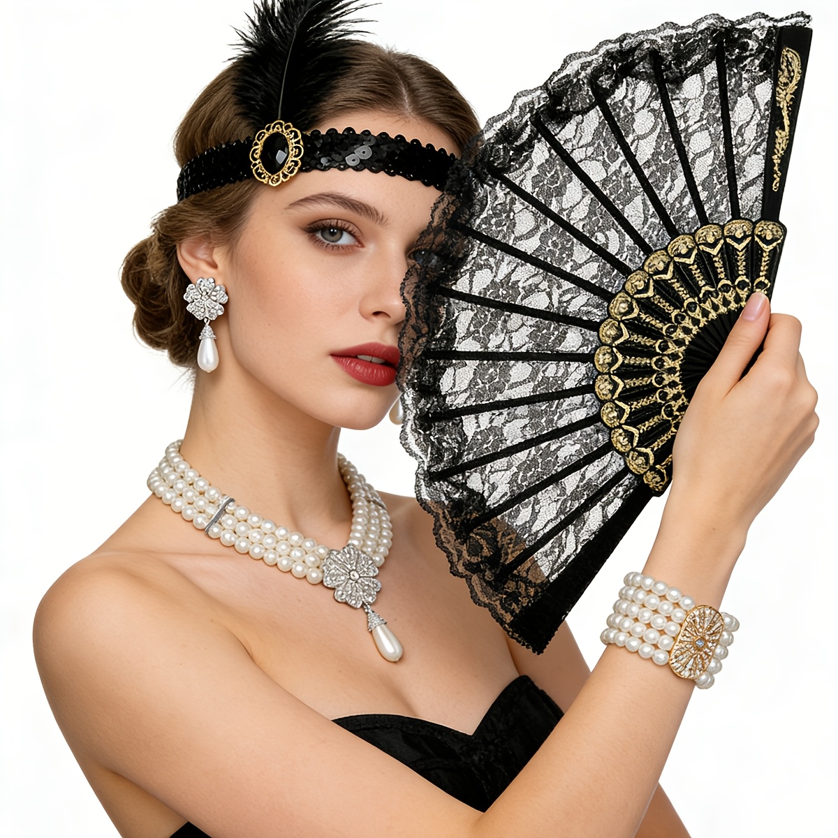 5pc Vintage Elegant Accessory Set for Women