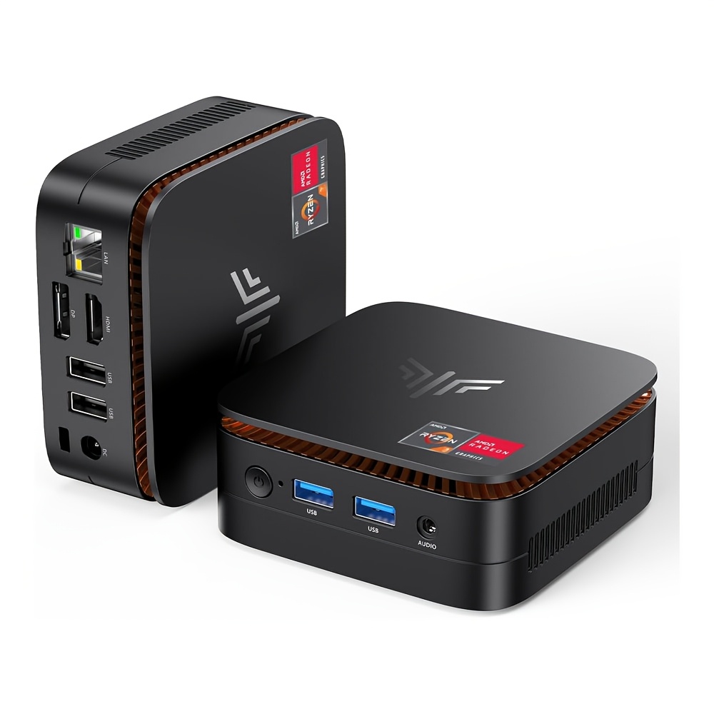 Image of H1 , 7 7735hs ( 7640hs/6800h), 16gb Lpddr5 512gb M.2 Mini Pc (8c/16t, Up To 4.75ghz), 16mb L3 Smart Cache, Triple 4k Display/wifi6/bt5.2/mini Desktop Pc