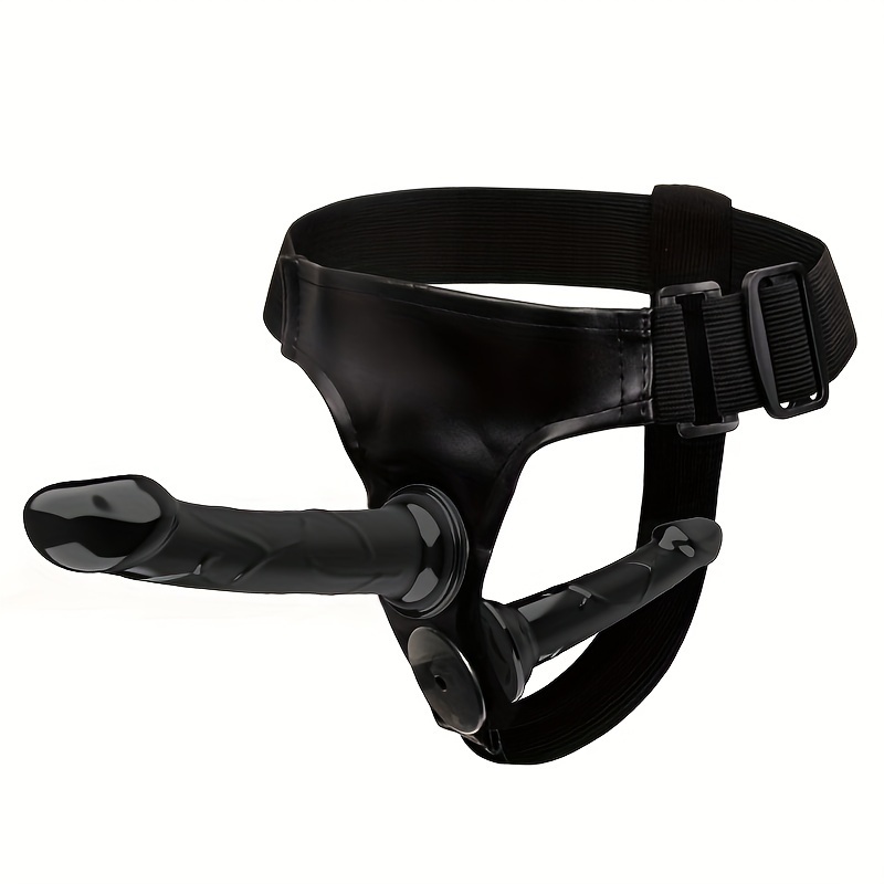 Realistic Double Penis Strap-On Dildo with Harness Belt for Woman Lesbian
