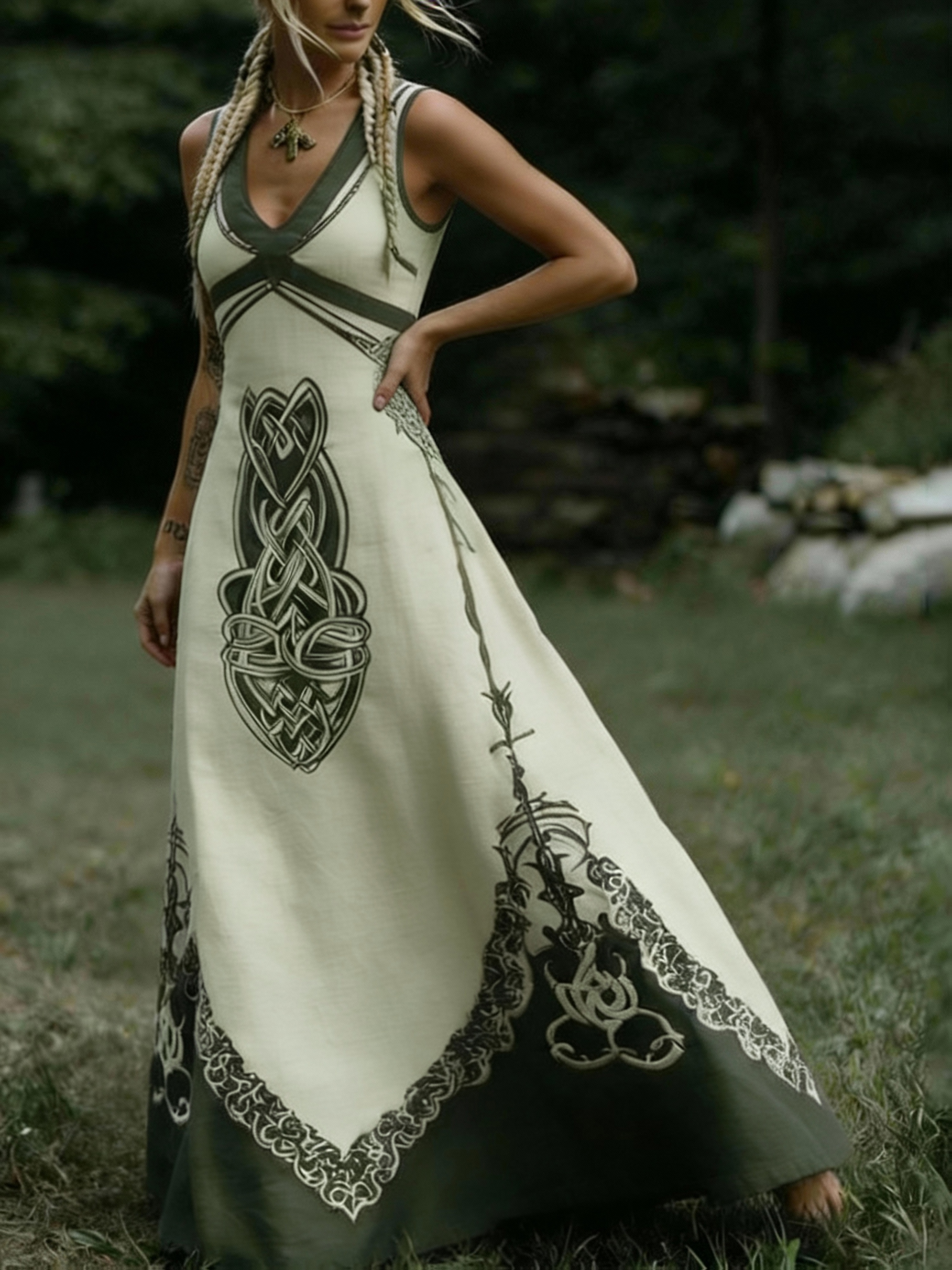 elegant summer sleeveless dress contrasting color - Temu Chile