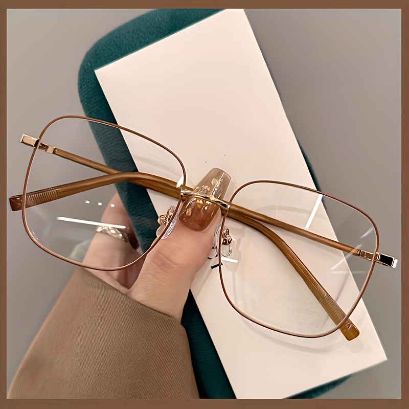 Image of Easy Square Women's Glasses, Fashionable And Exquisite Decorative Eyewear