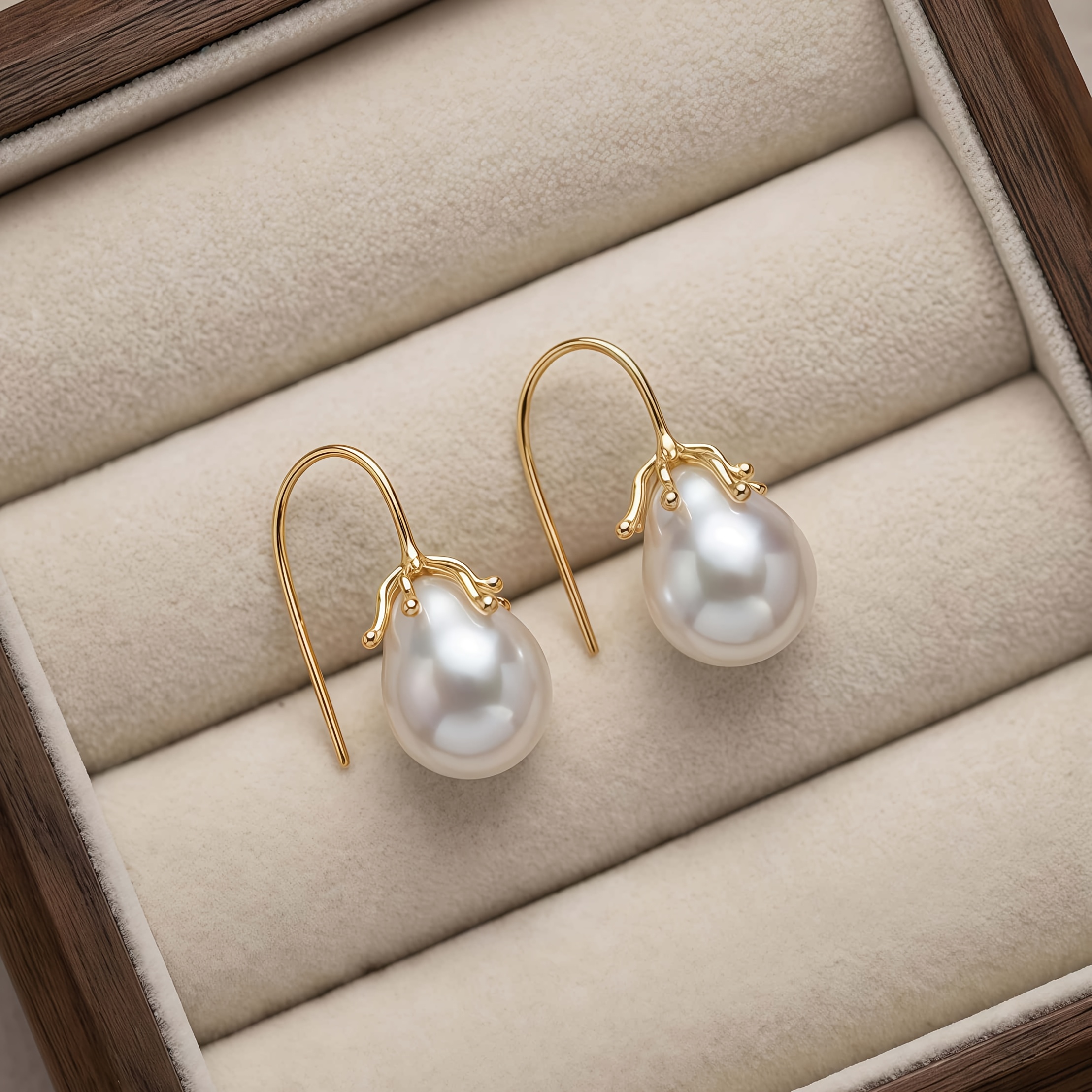Women's Elegant Teardrop Faux Pearl Ear Hooks, Everyday Wear