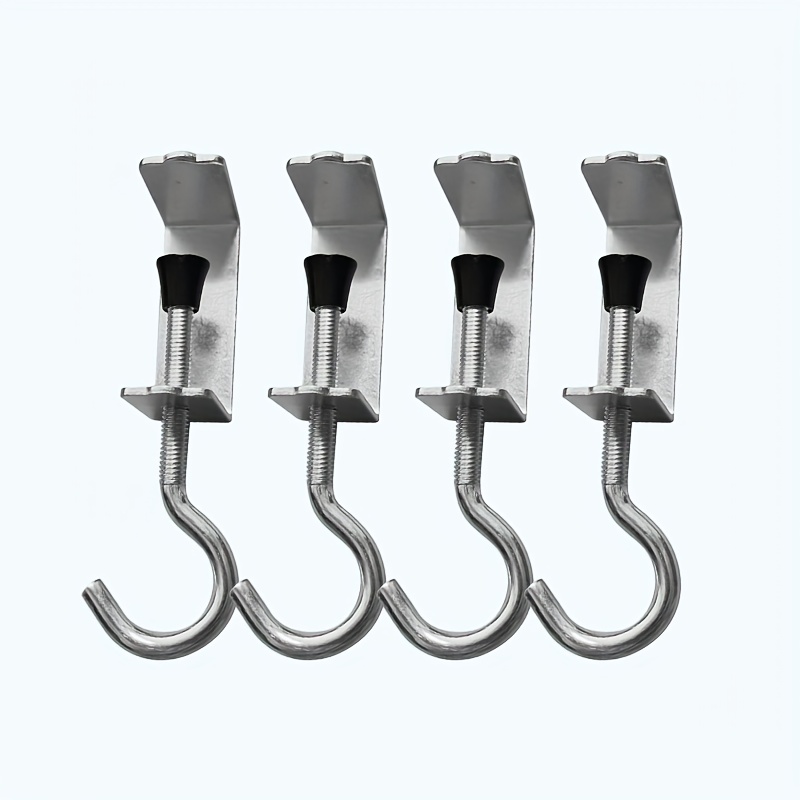 2/4/10pcs Heavy Duty Metal School Bag Hook, Adjustable Dorm Room Furniture Desk Hanging Bag Hook, 110 Lbs Capacity Backpack Special Rack, Desktop Portable Detachable Hook, Home Storage Additions