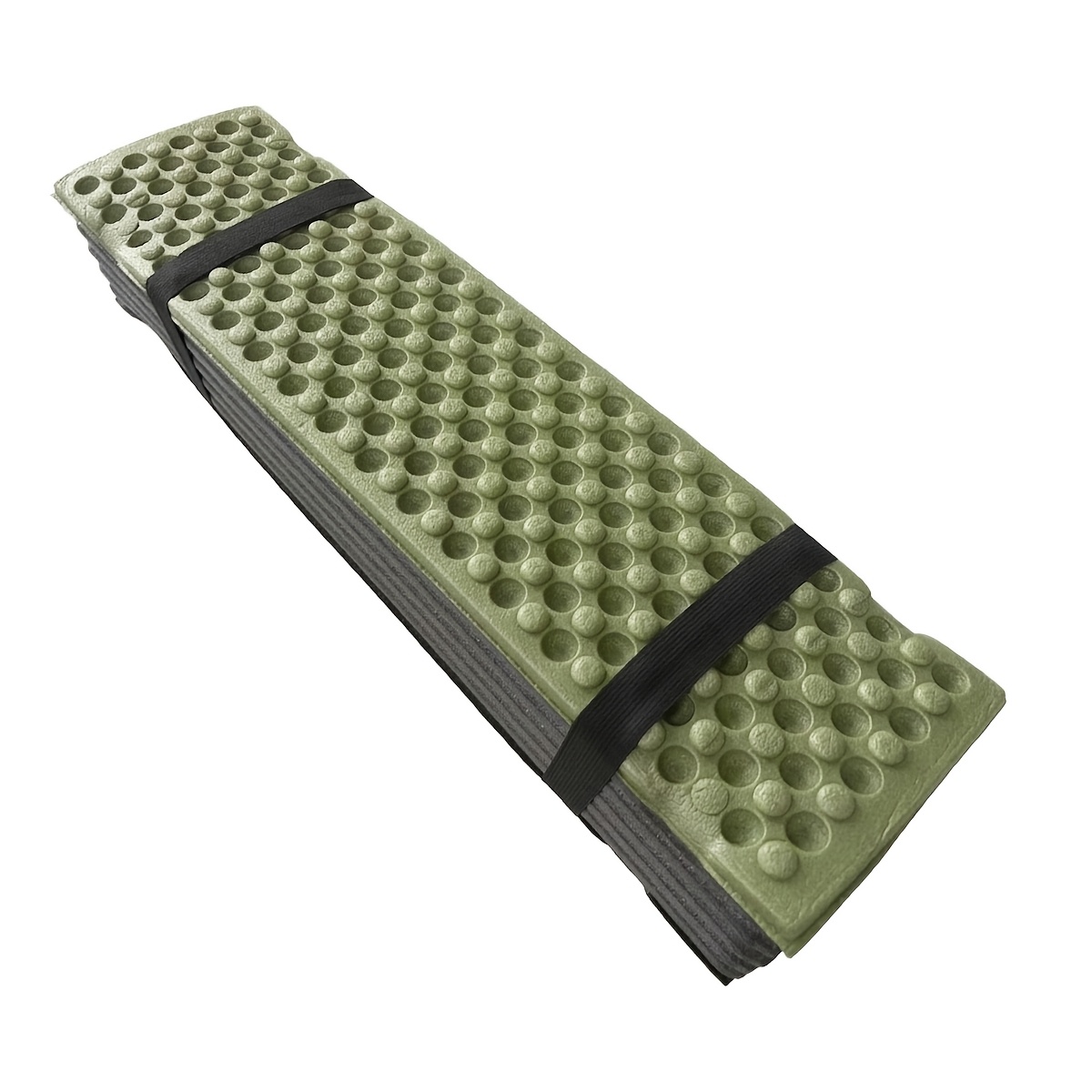 Image of 1pc Portable Folding Camping Cushion - Moistureproof, Lightweight Hiking & Picnic Sitting Pad With Durable Green Felt-like Texture, Ideal For Outdoor Activities And Sleeping, Camping Additions