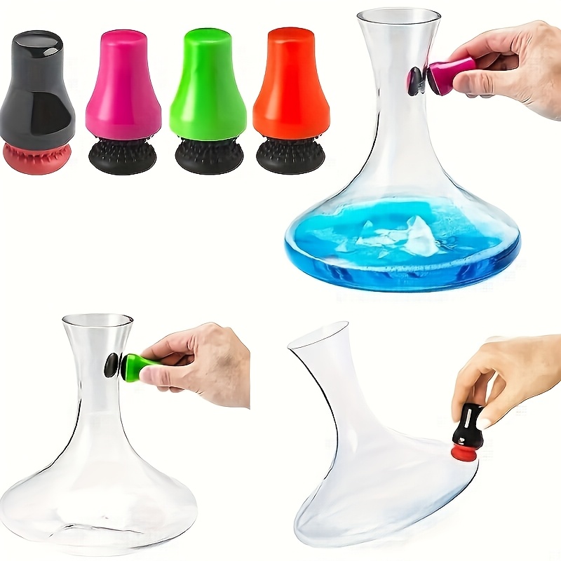 

1pc Silicone Magnetic Cleaning Brush, Manual Glass Bottle & , No Electricity Needed, Ideal For Use