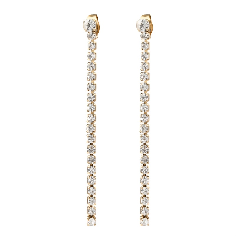Women's Gorgeous Stainless Steel Colored Round Zirconia Earrings