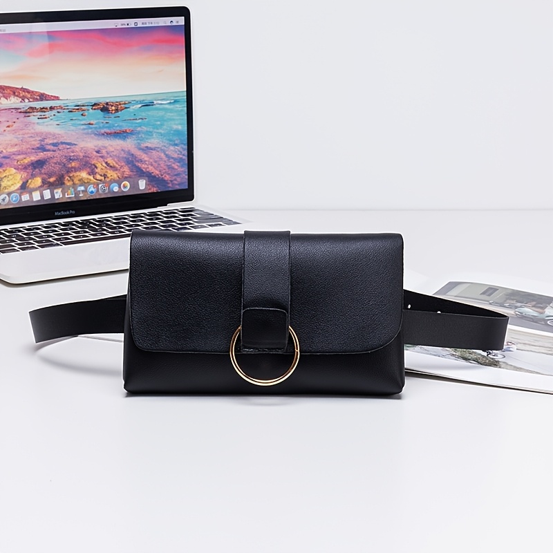 Image of Women's Fanny Pack Solid Color Fashionable Easy Fanny Pack Niche Women' Gift Present Niche Bag