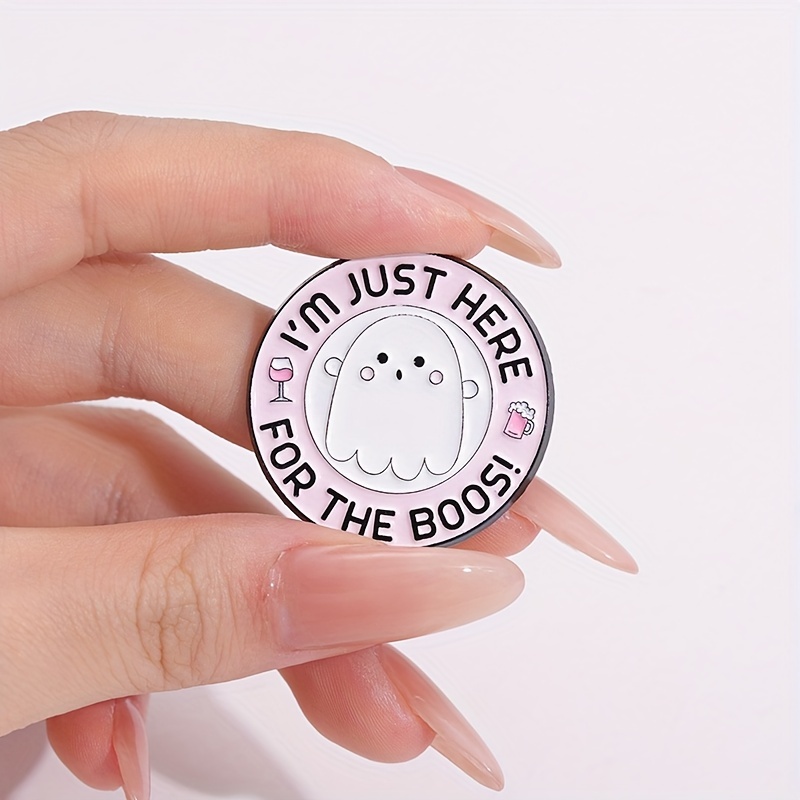 7pcs Ghost Enamel Pins Set Halloween Spooky Cartoon Punk Funny Jewelry Gift