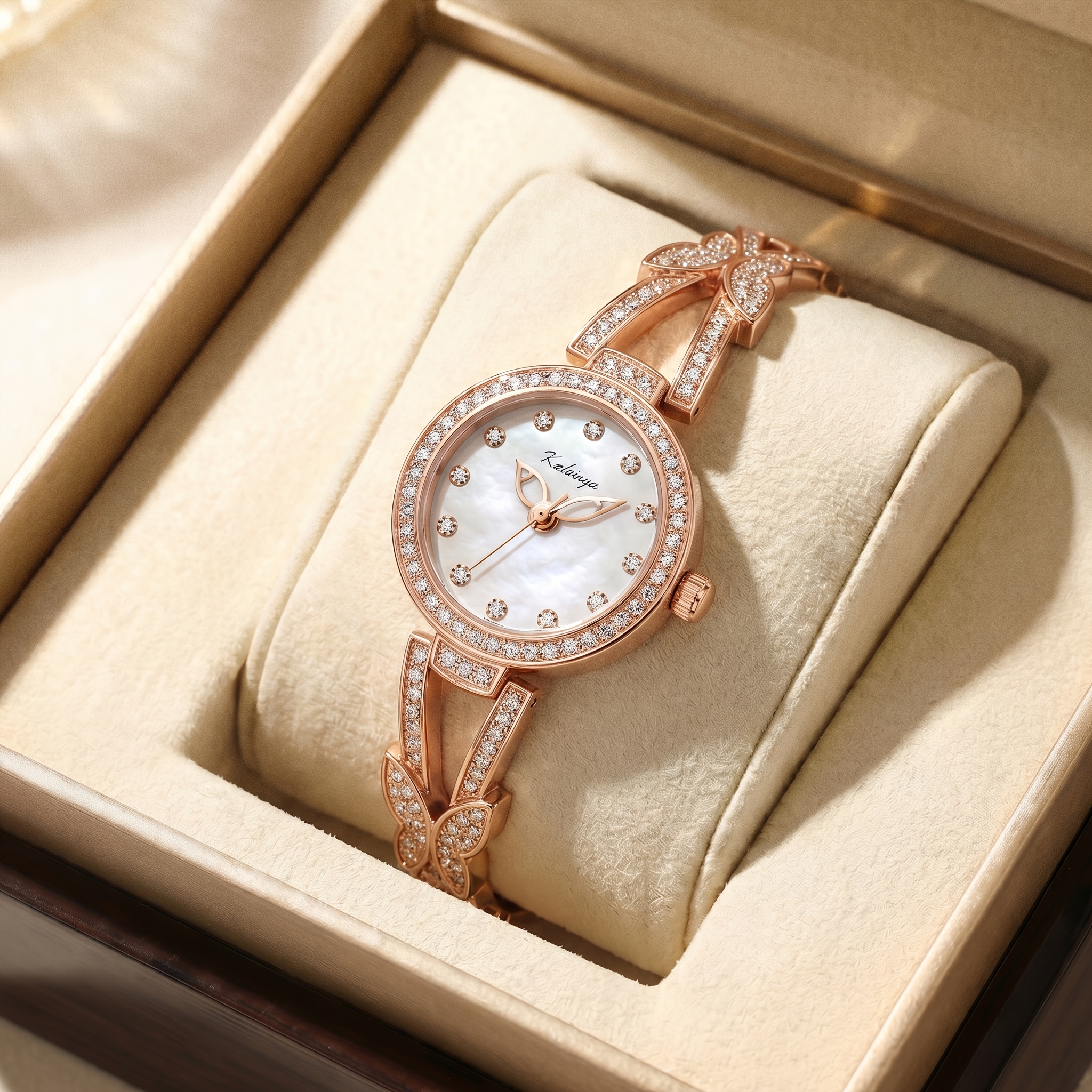 Image of Women' Wristwatch, Luxurious And Sparkling Decorative Accessory, Casual Fashion, Suitable As A Birthday Gift, Christmas Gift, Or Family Gift