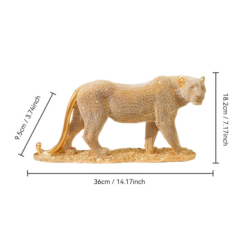 1pc Creative Walking Statue Resin Craft Decoration, Suitable For Room, Bedroom, Tv Cabinet, Bookshelf, Office And Other Festivals, And Decoration For Festivals