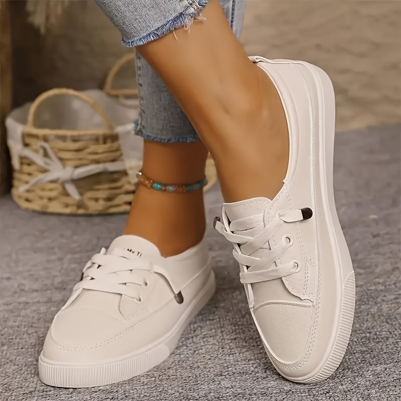 Women' Casual Sneakers - Breathable Synthetic Upper, Lightweight Shoes With Soft Insole, Elegant For Casual Attire, Casual Footwear|minimalist Women's Sneakers|comfortable Footwear, Women Shoes
