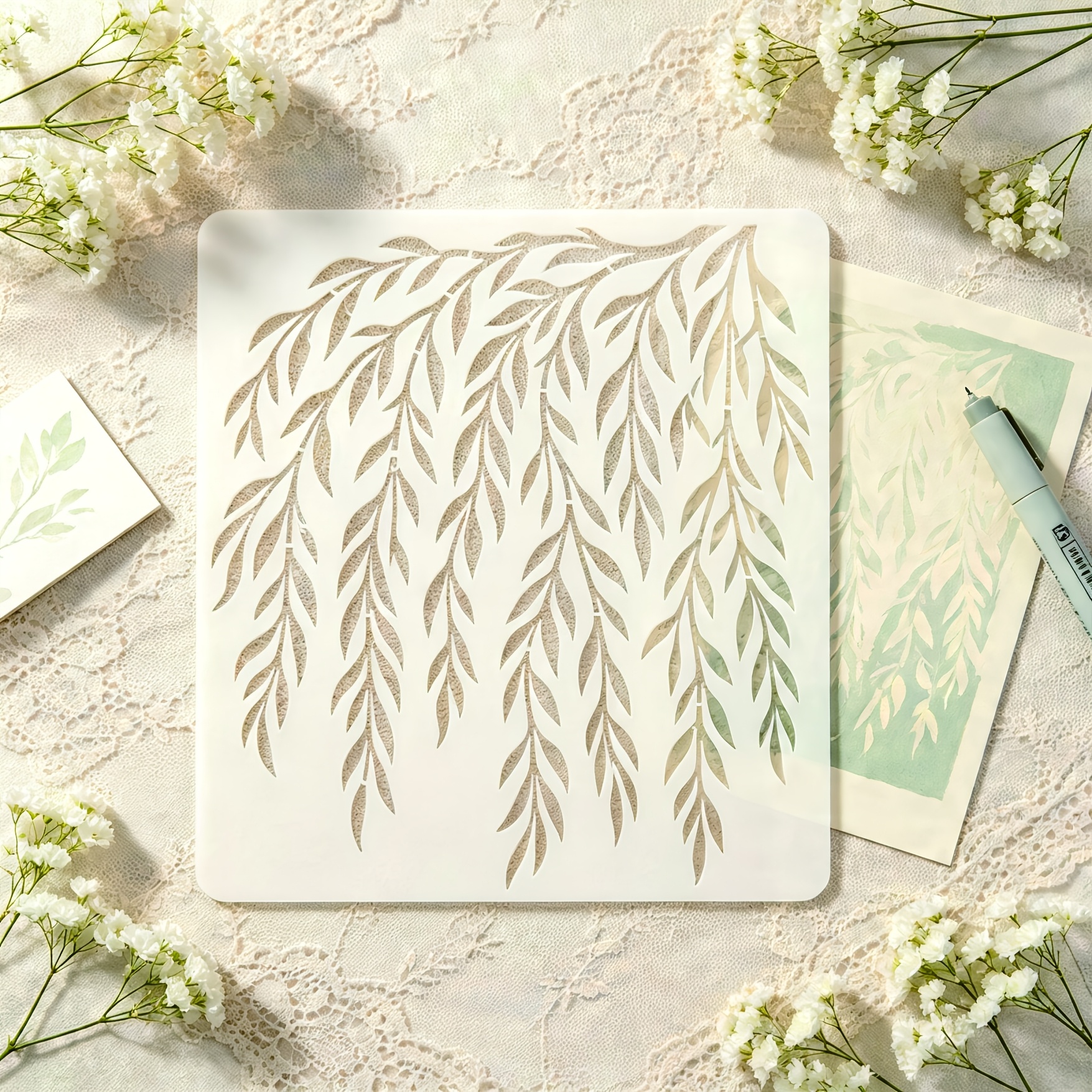 Willow Branch Painting Stencil, Multiple Sets of Themes