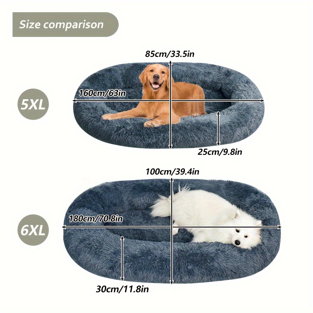 large orthopedic dog bed washable   fur pet bed for humans dogs all breeds sizes shared   bed for couples   indoor outdoor couch replacement easy clean shared napping bed indoor outdoor pet bed cozy lounging spot durable pet bed Product details 0