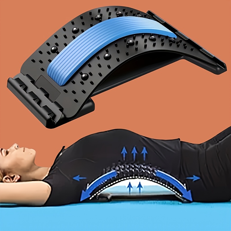 Best Gift Item Lumbar Soother, Adjustable Back Stretcher Massager, Upper And Lower , Lumbar Disc Support Stretching Traction