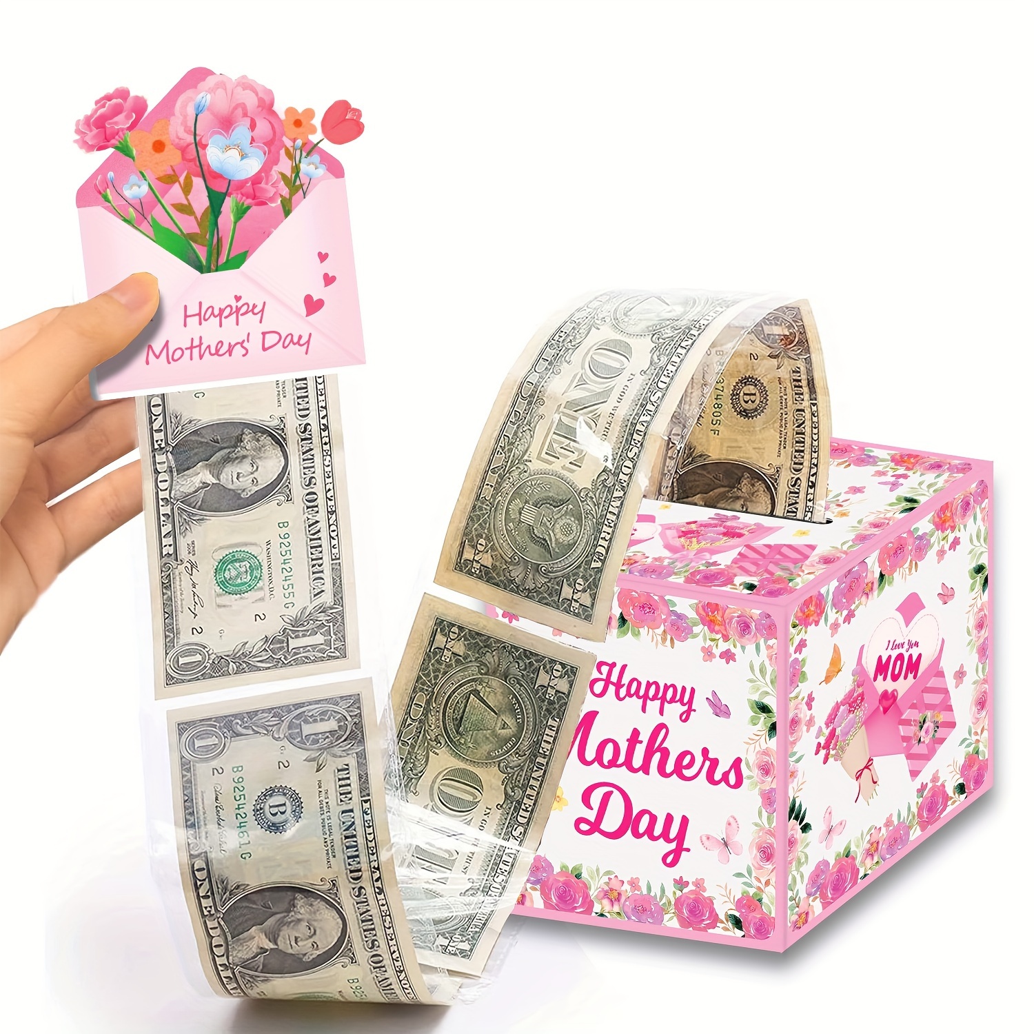 

Set, Gifts For Mom From Daughter Son Mom Mother Birthday Valentine Gift Idea Happy Birthday Day Money Gift Boxes For Cash Pull Mom Surprise Box Present Diy Set