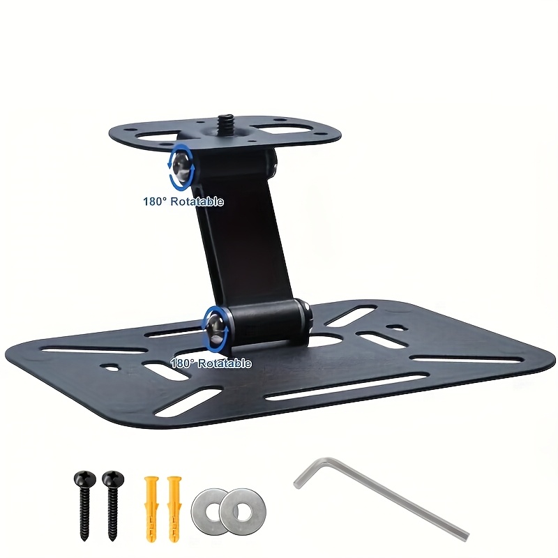 TEMU Foldable Metal Projector Stand - Durable, No Battery Needed, 180° Rotatable , Ideal For Home And Office Use, Office Equipment | Modern Projector