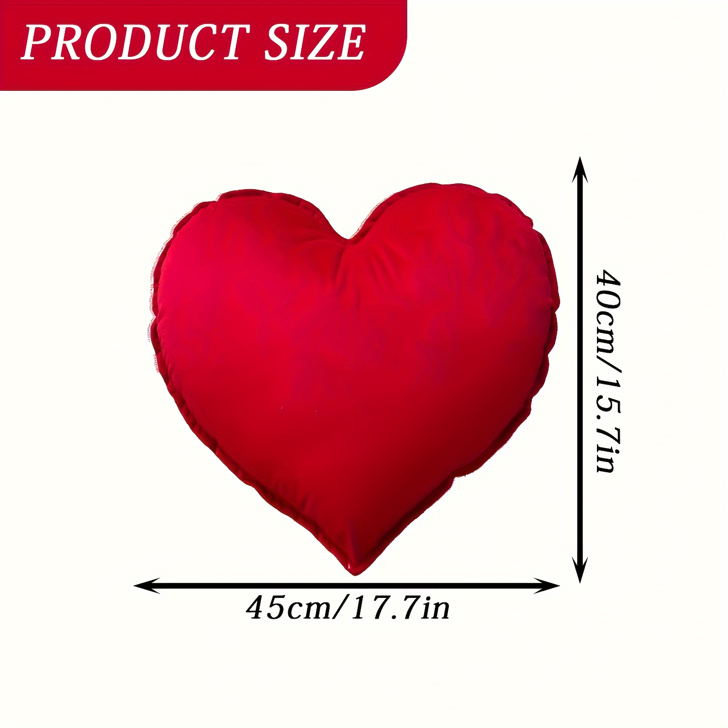 E-shop Ein rotes herzförmiges Kissen, Liebes-Kissen, Partydekoration, Hochzeitsdekor-Kissen, Sofa-Zubehör, Wohnzimmer-Ornament