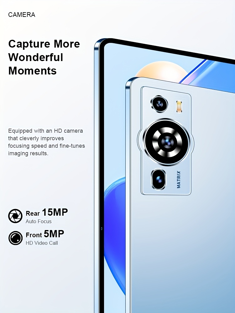 UXD A5 Android 15 Tablet 10.1-inch IPS Display, 12GB RAM, 256GB ROM + 1TB Uitbreidingsondersteuning, Ondersteunt 4G LTE/WiFi, Octa-core Processor, 6000mAh Batterij, Complete met Toetsenbord, Muis, Stylus, Beschermhoes en Volledige Set Accessoires