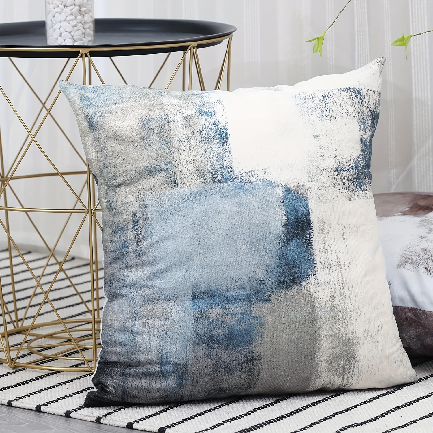 throw pillow covers teal square decorative pillow Temu