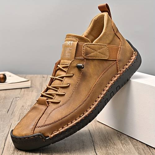 mens casual fashion sneakers ankle chukka boots handmade lightweight loafers top dress boots walking driving shoes
