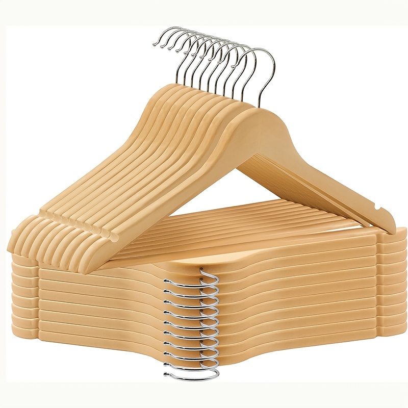 30   premium   set sturdy coat hangers featuring 360 degree swivel hooks and non slip shoulder notches ideal for shirts and coats