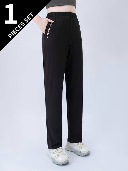 1pc breathable quick dry thin summer pants fabric straight leg outdoor sports hiking trousers