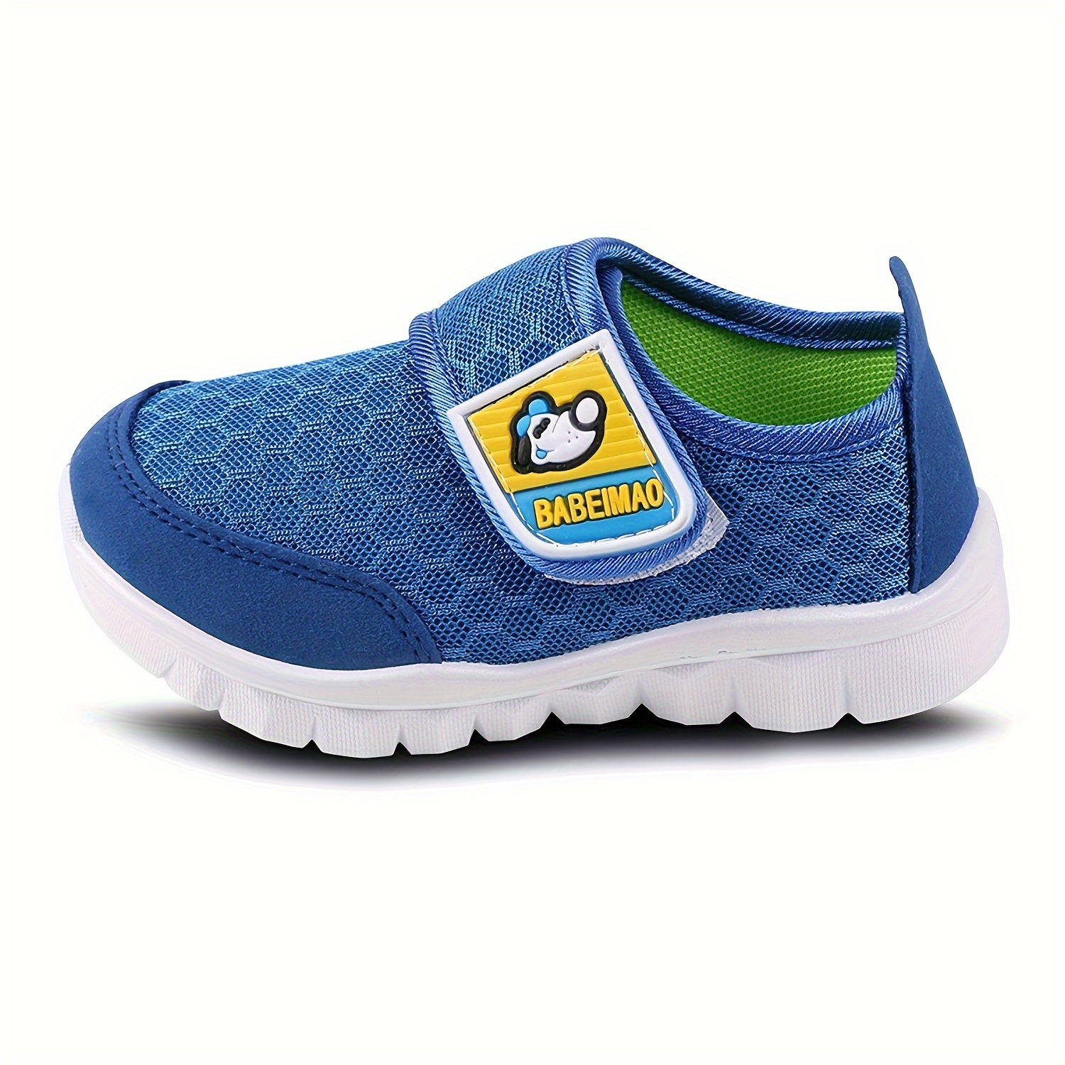 unisex kids toddlers woven knit breathable running shoes with hook loop fastener comfy non slip durable sneakers for boys girls outdoor activities 6