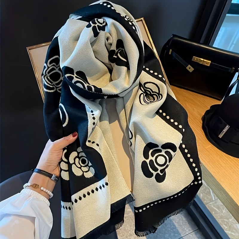 

Elegant Print Scarf For Women - Soft, Warm Shawl | Autumn & Winter | Non-stretch Polyester