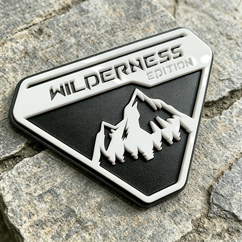 TEMU Personalized Custom 3d Car Badge, Matte Base With 3d Relief Design, Custom Text Engraving Available, Includes Safety Adhesive, Without Damaging