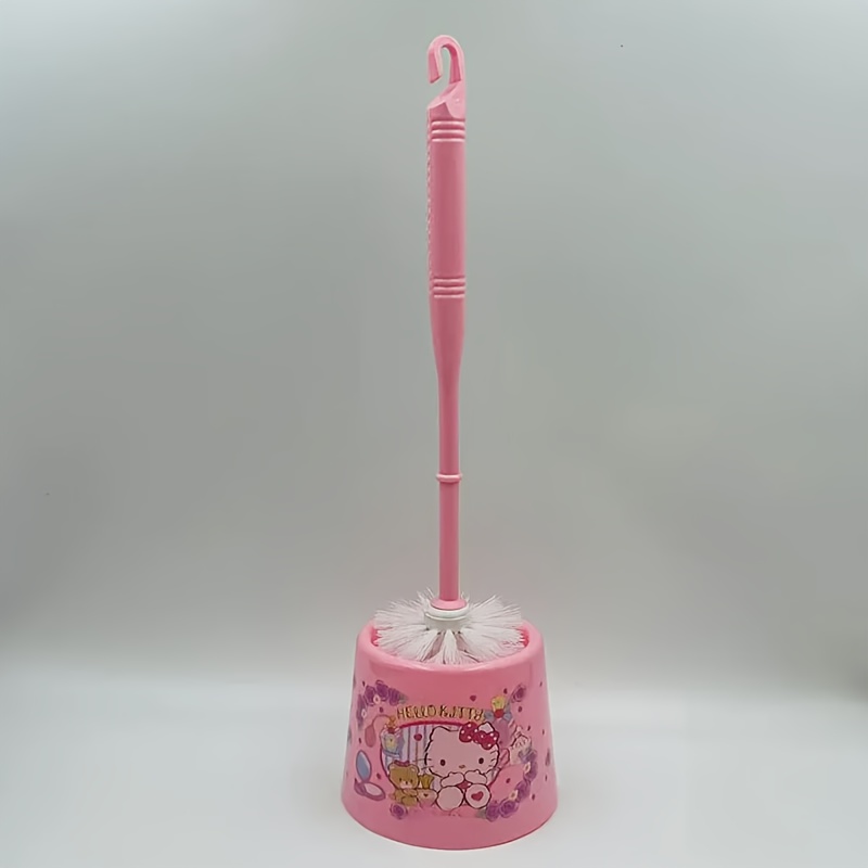 Image of Ip Toilet Brush Kt Cat Melody Cute Plastic With Base Toilet Brush Toilet Brush Cleaning
