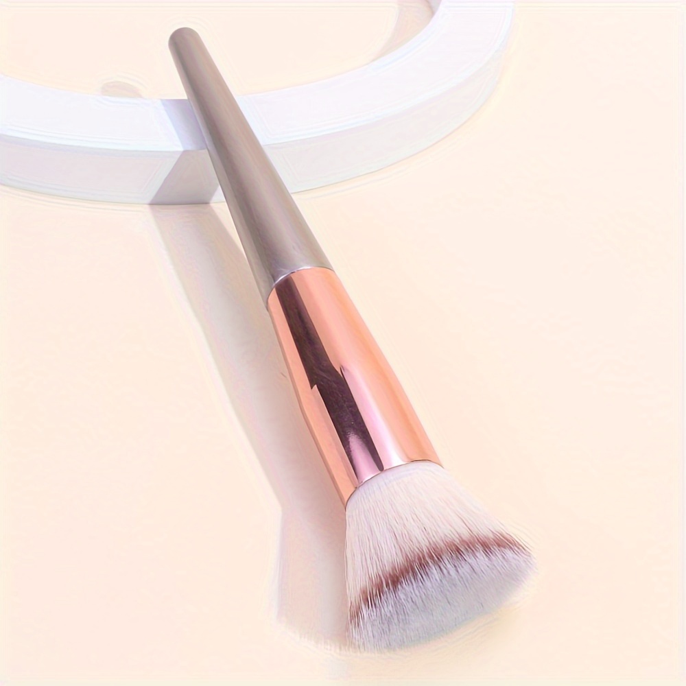 Single Piece Flat Top Foundation Brush Portable Makeup Tool For Liquid Foundation And Bb Cream, Seamless And Non-powder Absorbing
