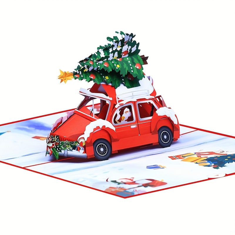 

[ ] 3d Christmas Car Greeting - , For Anyone, For Favors & Decorations