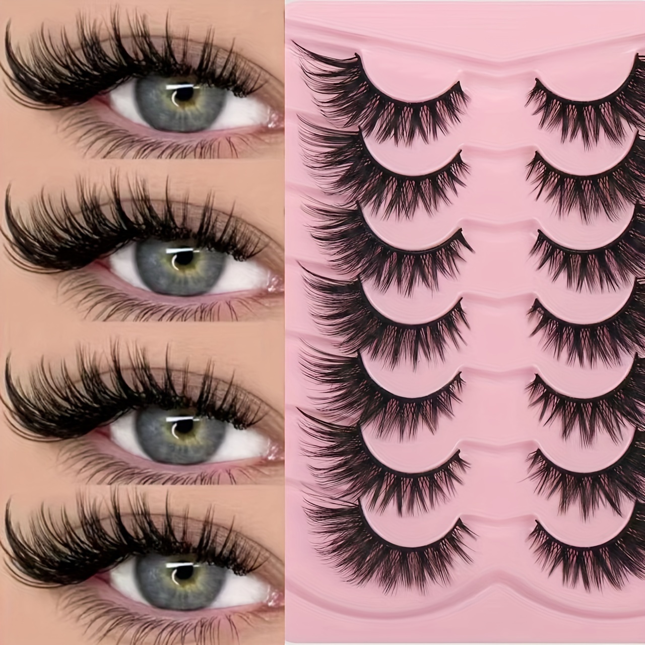 

Luxurious 3d Plush False Eyelashes - Thick, Fluffy & Lightweight For Beginners | Reusable Self-adhesive Lashes In Various Styles (c/d , 10-12mm/16-18mm/6-9mm) Eyelash Accessories Eyelashes Kit