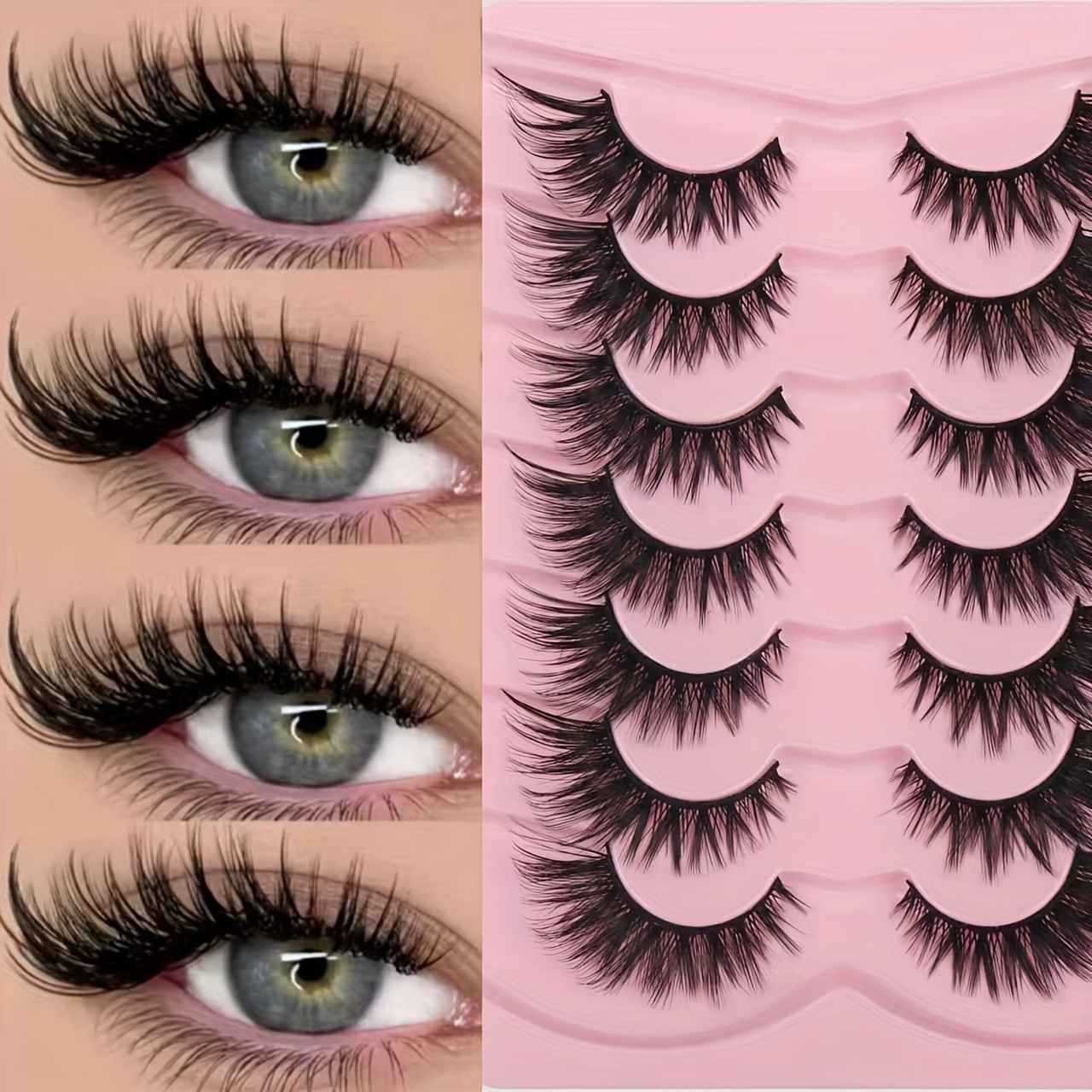 

Luxurious 3d False Eyelashes - , Fluffy & For Beginners | Reusable - Lashes In (c/d , 10-12mm/16-18mm/6-9mm)