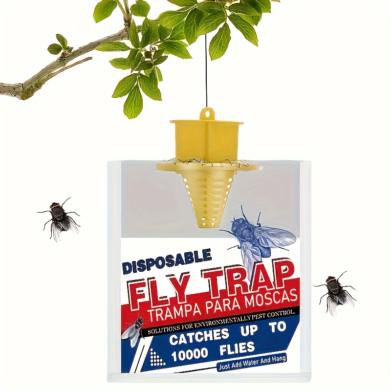 1pc Easy-hang Stable Fly Trap - Disposable, No Power Needed, Natural ...