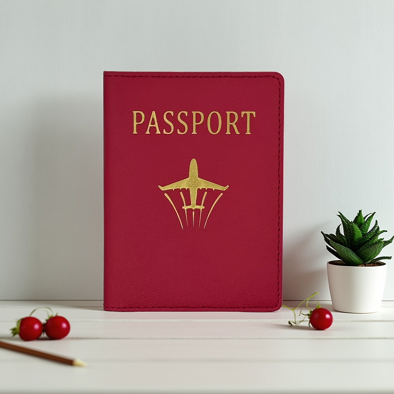 TEMU 1-2 Piezas Gruesa para Pasaporte, Accesorios de Viaje para Portapasaportes, Protección de Pasaporte, para Vacaciones Familiares y Viajeros