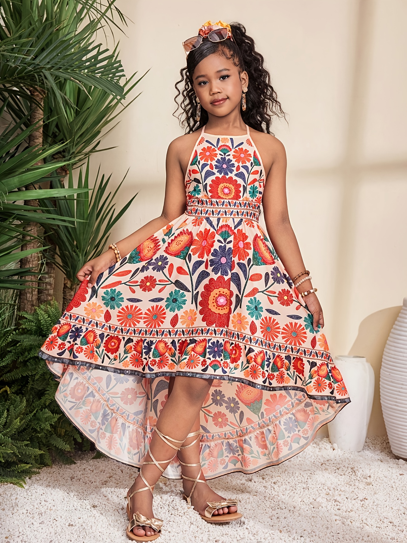 girls dresses 7 years sold on Temu United States