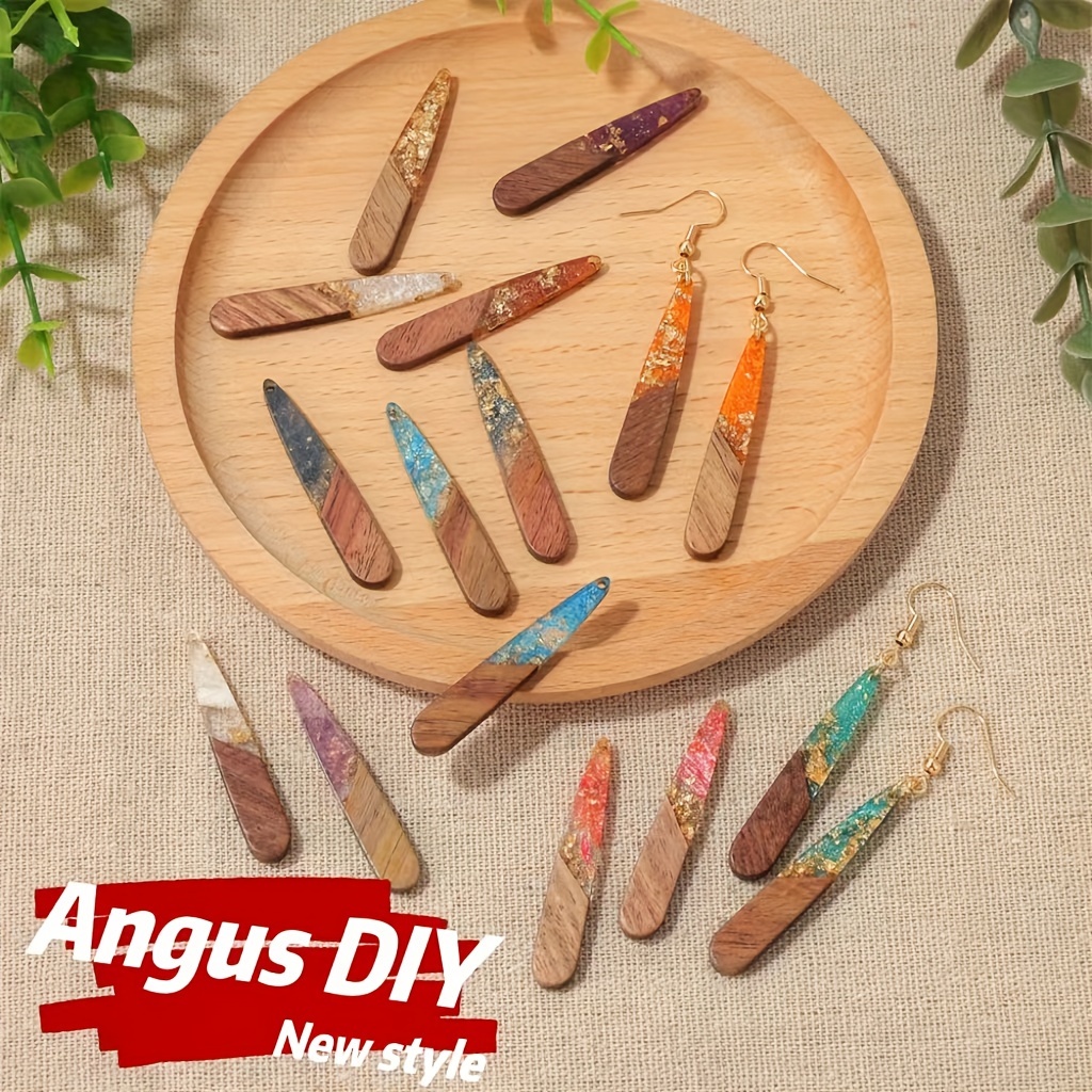 

16pcs/box Bohemian Style Shaped Resin Splicing Creative Accessories, Fashionable Color Matching, Handmade Kit, High-quality Gift Materials (single Pendant Accessory, ), Jewelry Making Set