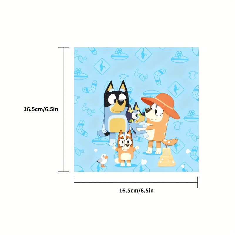 Image of 20pcs Party Napkins, Cartoon-themed Party Disposable Tissues, Festival Party Supplies
