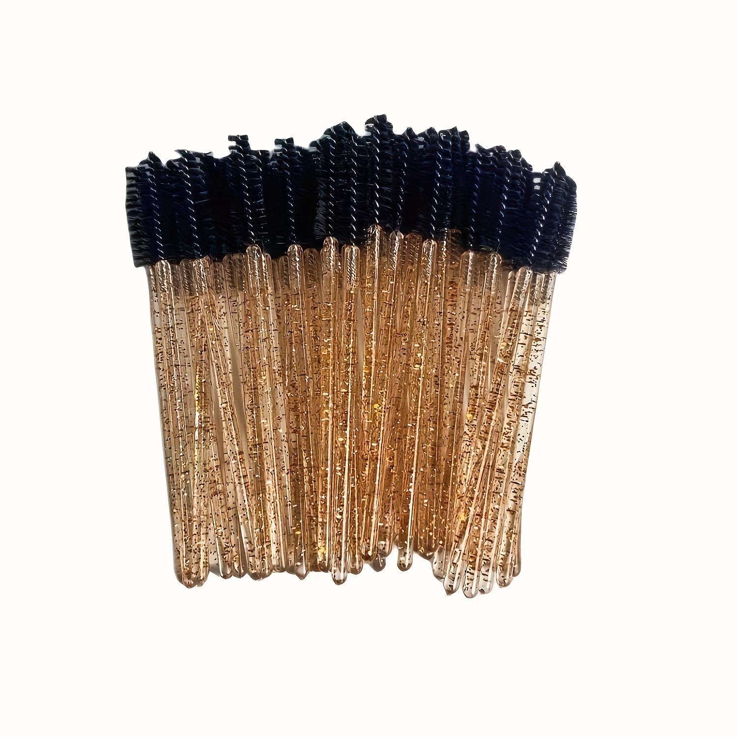 Image of Disposable Crystal Eyelash Brush | Microbrush Eyebrow Comb Mascara Wands Applicators For Lash Extension, Acrylic Rod And Nylon Bristle, Makeup Tools