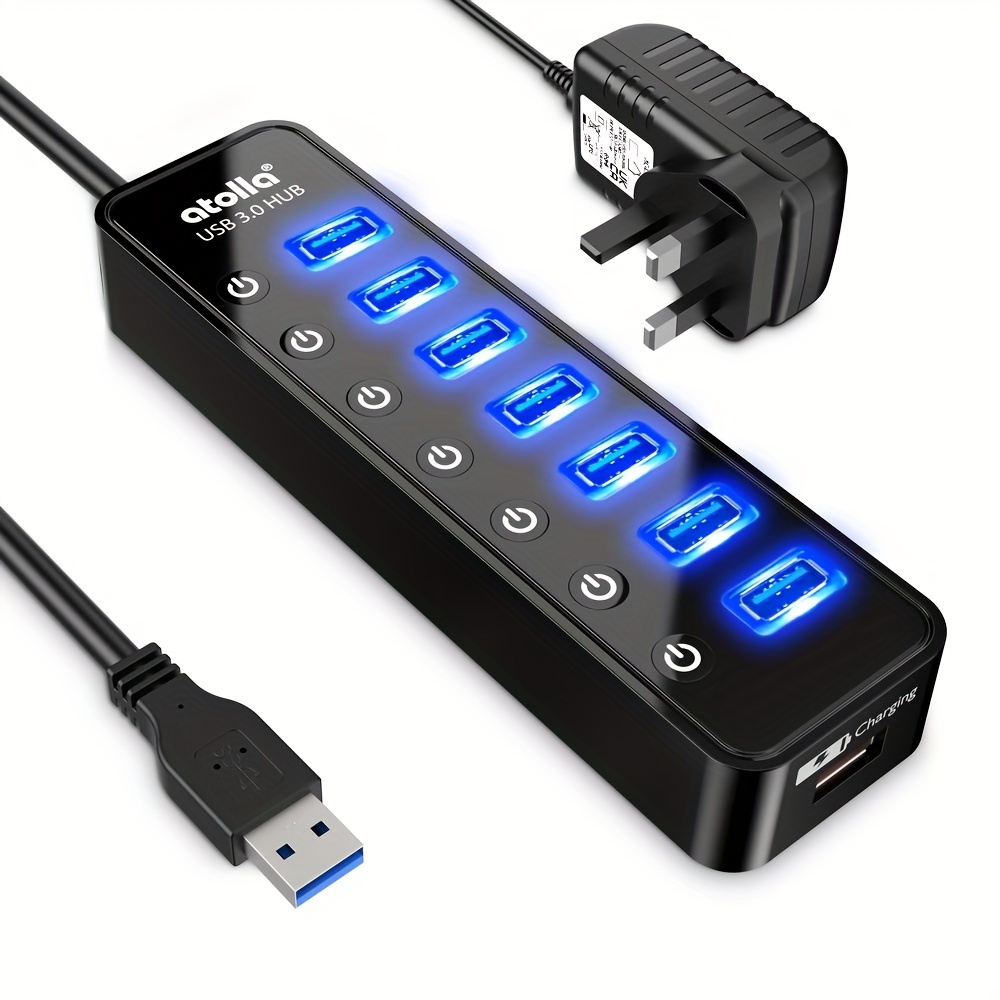 

Concentrateur USB 3.0 à 7 alimentation et adaptateur 5V/4A 20W.