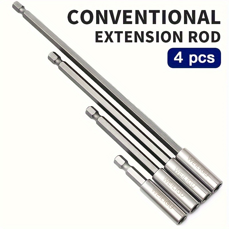 

1pc 150mm Extended Drill Rod, Allows For Rapid Of Different Types Of Drill Bits, 1/4 Hex Interface, Compatible With Models.