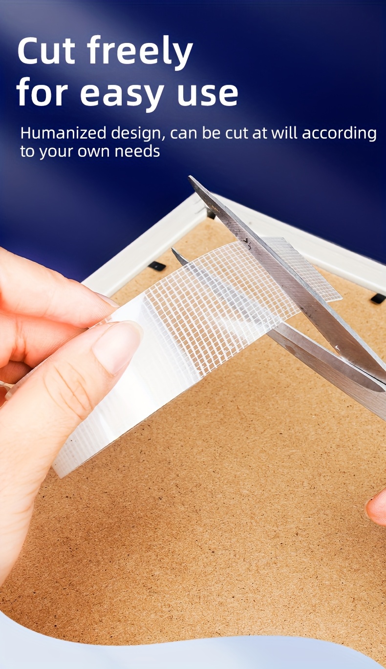 [No-Damage Wall Mounting Tape] No-Damage Wall Mounting Tape - High-Adhesion, No Punching Required for Photos, Wall Art, and Framed Decor - Ideal for Acrylic and Fabric Surfaces, Wall Art Installation|Transparent Tape|Acrylic Tape