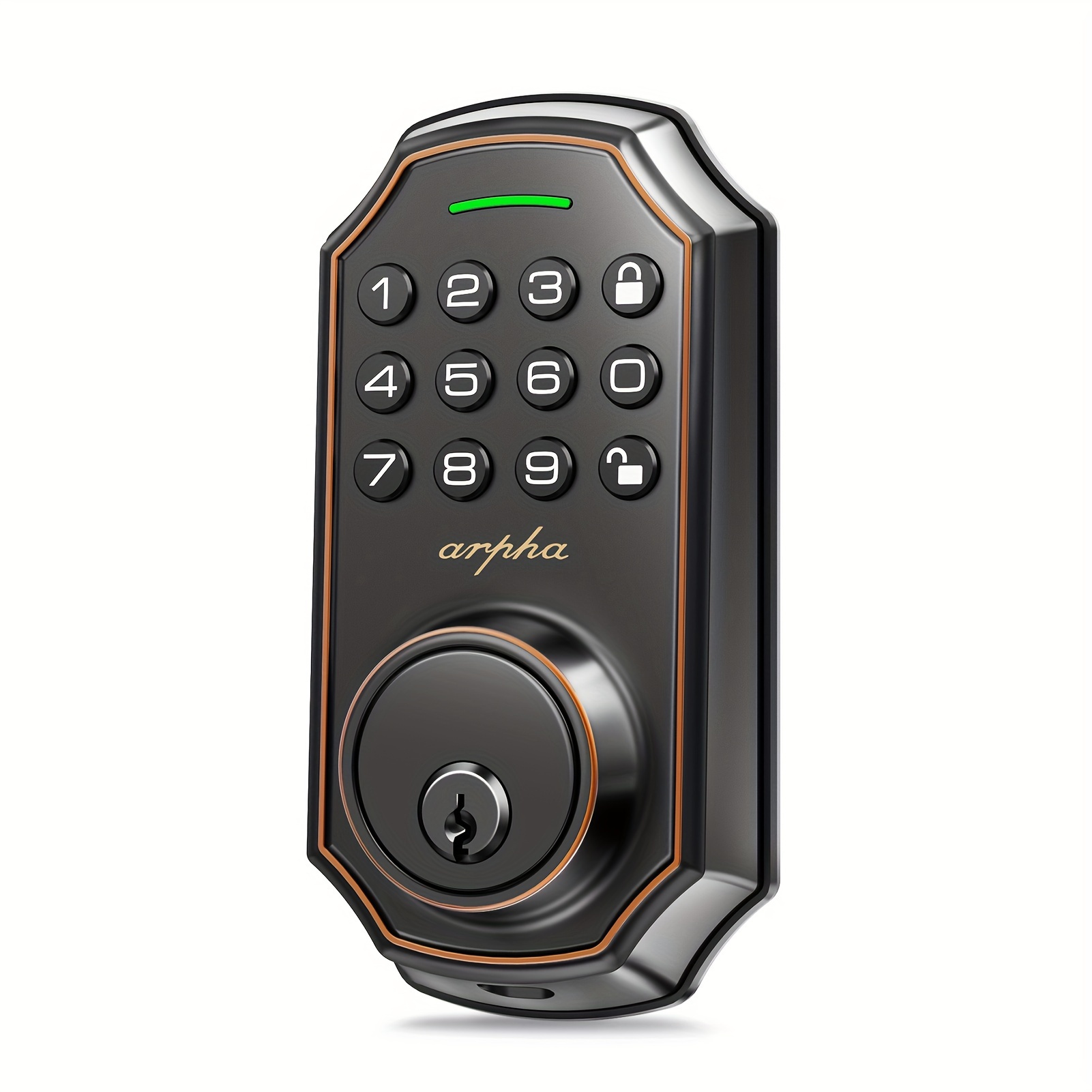 

Keyless Entry Door Lock With Keypad: Electronic Keypad Deadbolt, &, Entry Door Lock With Keyless, Anti-peeping Password, High-quality Deadbolt, Front Door Key Lock, 100 Codes Entry