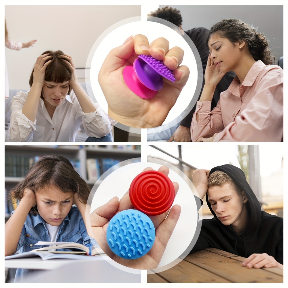 Set of 8 Sensory Stones for Stress Relief