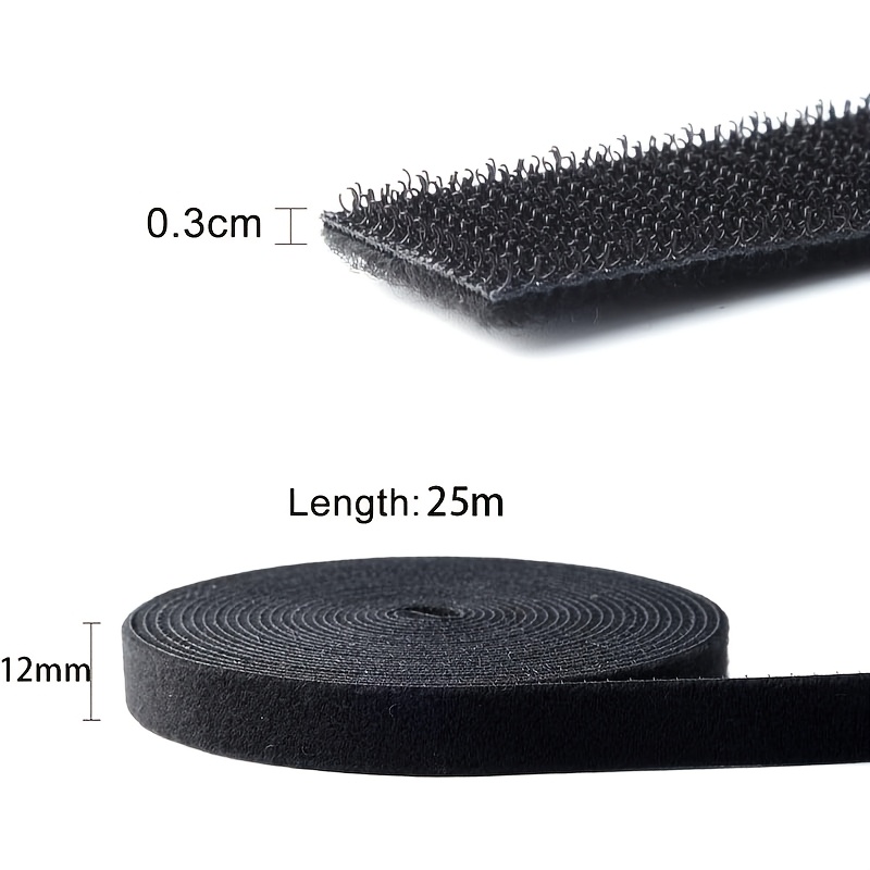 Fastening Tape Hook And Loop Cable Ties, Reusable Self-Adhesive Straps