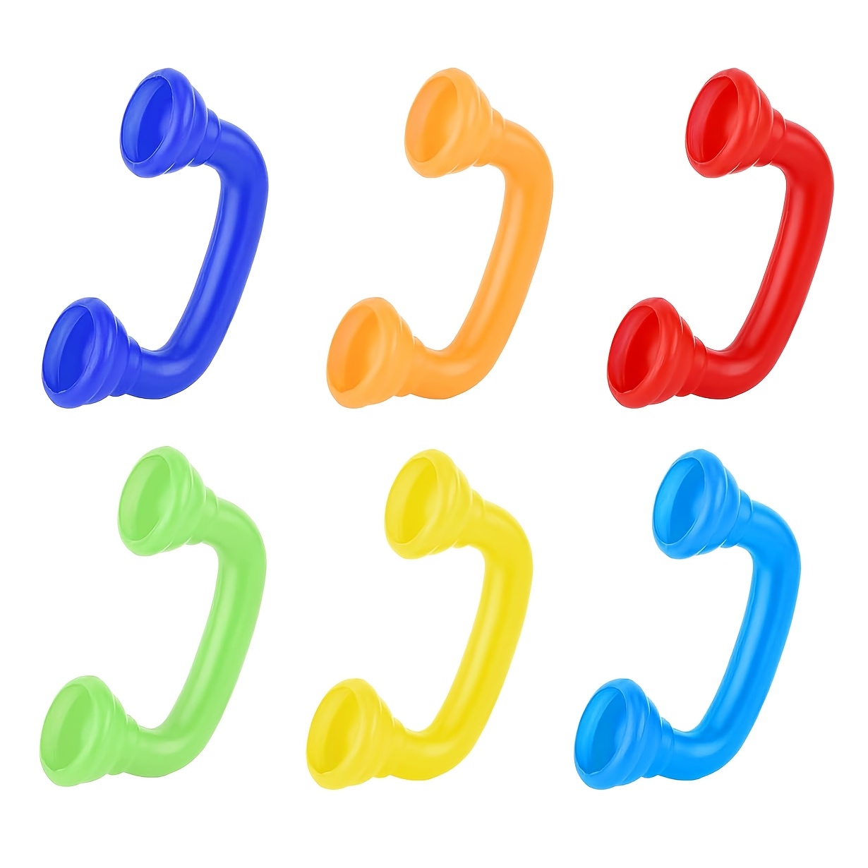 Image of 6pcs Phones, Auditory Reading Phone Colored Sound Speech Help With Dyslexia For Teacher Pronunciation