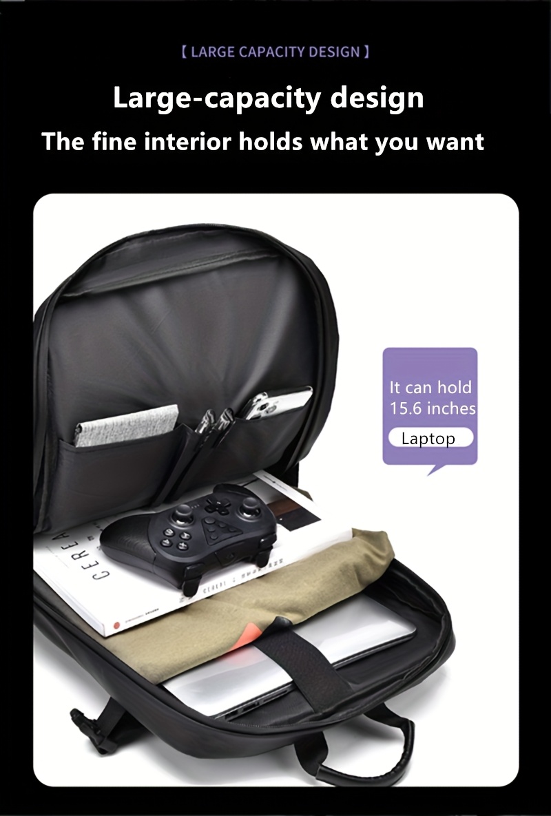 Large Capacity Casual Travel Laptop Bag, Multifunctional Men's Backpack, High-End Business Work Commuter Backpack, Basketball Bag