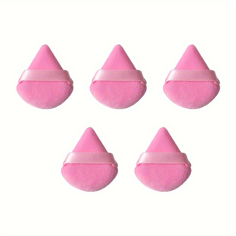 TEMU 5/15/30 Mini Houppettes en Velours, pour l'Application de Poudre Libre Sèche et Humide, Outils de Cosmétique Réutilisables pour , les , les des